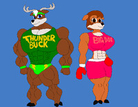Boomer Buckhorn and Jessica Whitetail