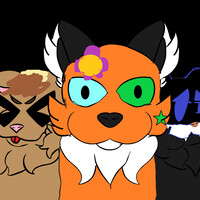 this is my sisters oc in the middle (da)
