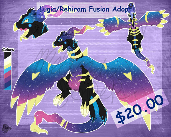 $20.00 Lugia/Zekrom Fusion Adopt (Sold) by min19 -- Fur Affinity [dot] net