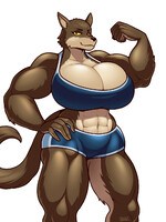 Muscle Wolf Girl