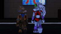 Fox Prince and Roxy Walking Together