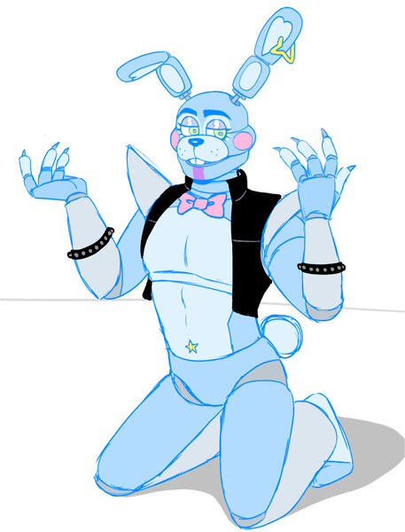 Fnaf Glamrock Bonnie by remysaster -- Fur Affinity [dot] net