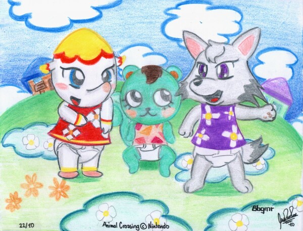 Three little babies of Animal Crossing by babygamer -- Fur Affinity