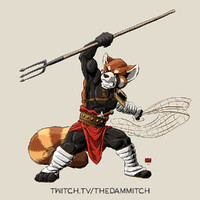 Red Panda Retinarius (Gladiator)