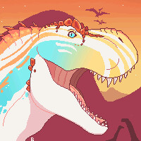 T Rex Head YCH: Paradise