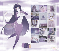 Purple Winter Moodboard Adopt