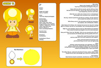 My Toadette OC - Sunny T. Ref Sheet