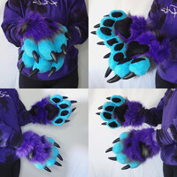 Snow Leopard/Saber Fullsuit Commission: The Hands
