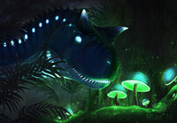 “Luminous mushrooms” YCH