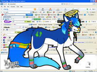 My OC - Internet Explorer Gijinka Sparkledog