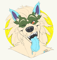 Headshot commission by meebeehyena