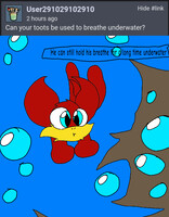 Q&A #41: He doesn't need to use toots as much underwater