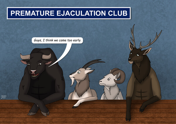 Premature Ejaculation Club by ReinDerWorld Fur Affinity dot net