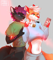 Gift for cocoline : coco and max take a picture