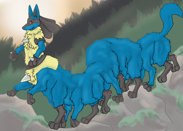 Lucario Fun Run by Tyrnn -- Fur Affinity [dot] net