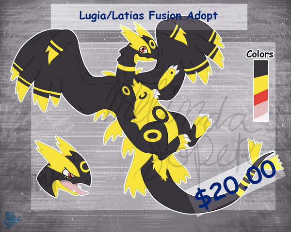 $20.00 Lugia/Zekrom Fusion Adopt (Sold) by min19 -- Fur Affinity [dot] net