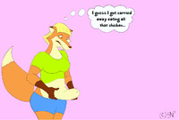 Flabby Foxy Flaps Her Floppy Belly