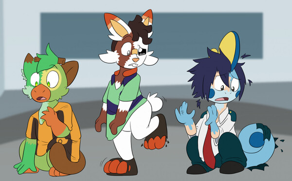 Pokemon Sword & Shield Starters by Supersatanson -- Fur Affinity [dot] net