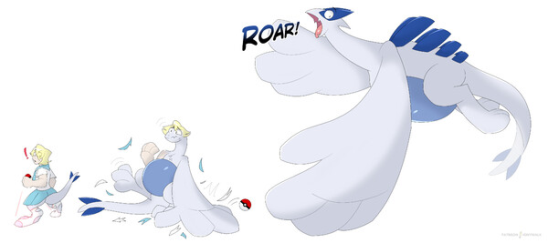 Pokemon Lugia + Klonoa fusion adoptable open reminder by MankaManke -- Fur  Affinity [dot] net