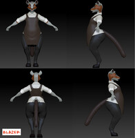 Deer for 3D printing by BIazzzer -- Fur Affinity [dot] net