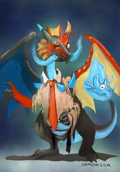 Mega Charizard X & Y [Preview] by Drakaar -- Fur Affinity [dot] net