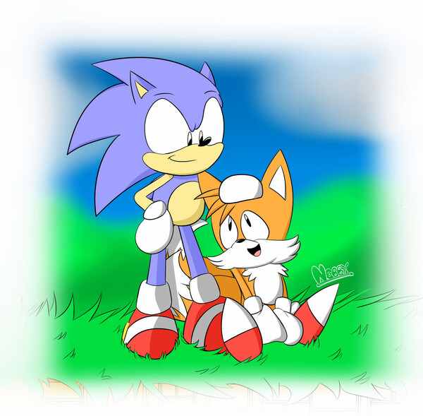 Classic Sonic and Tails by BSonirachi -- Fur Affinity [dot] net
