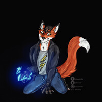 Lightning Kitsune is happy [Animated YCH]