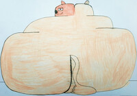 Fat Kent Kanoska The Malamute As A Hutt (Butt View)