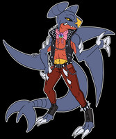 Custom: Punk Garchomp Pink Bow