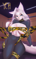 Caution girl ⚠️ YCH