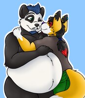 Hugs panda