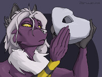 Pixel cat with the mask
