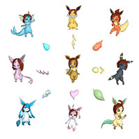 Eevee Evolution Chart (Theoretical) (Vers.1) by CInderzz -- Fur Affinity  [dot] net