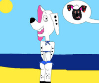 Dolly Wearing Swimsuit