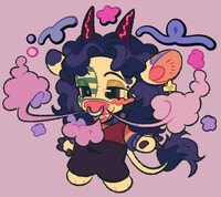 chibi comm - cowbeanie