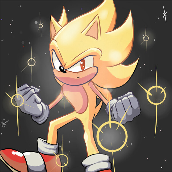 Gusta (🇧🇷) on X: • Super Sonic #SonicTheHedgehog #sonicfanart