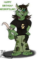 (COMMISSION) Necrofeline Birthday Gift