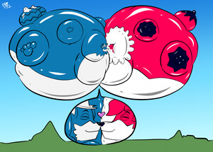 Meatpie Blueberry Inflation Butt Angle by meatpie6473 -- Fur