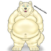 front of big fat wolf 202206 (naked) by HatosabureTaka -- Fur Affinity [dot]  net