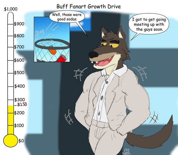 Buff Fanart Growth Drive: Mr. Wolf $250 by caseyljones -- Fur