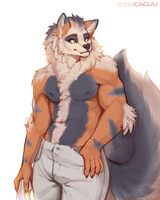 Shirtless Floof Boof~ by Cacuu