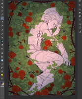 On a bed of Roses - FanArt