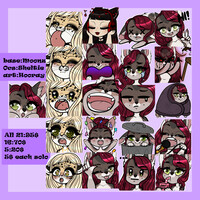 [YCH] 21 emotes bois