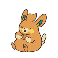 pawmi eats the orange