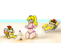 Family time at the Beach