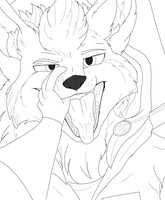 Theng Wolf the well-known Hunter went to the dentist