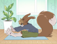 Jasper's Morning Stretch