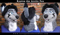 Kyotsu fursuit head collage
