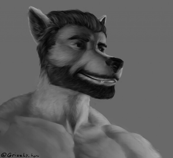 giga chad by grizzlyhorn -- Fur Affinity [dot] net