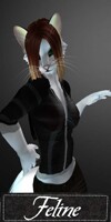 {Feline} Black Stripe Hood